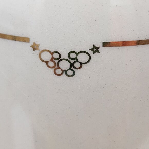 Disney Parks The Happiest Celebration On Earth Vase 8.5" Ivory & Gold Porcelain - Picture 8 of 14